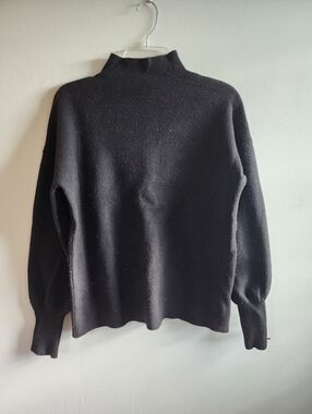Black Mock Neck Women's Sweater